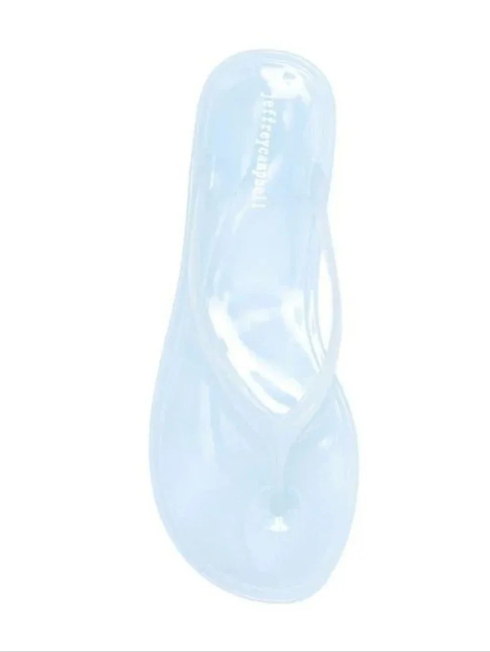 Free People Clear Light Blue Jelly Flip Sandals